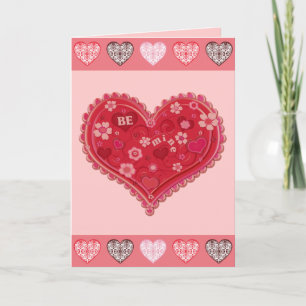 Schöne Valentinstag Grußkarte nach Maß Feiertagskarte