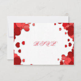 Schöne, Valentinstag, Hochzeitstitel RSVP Karte