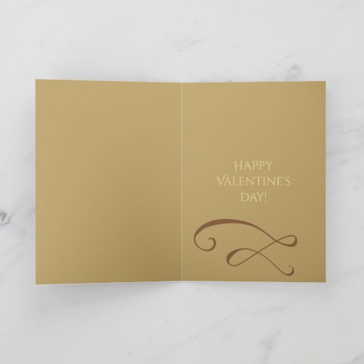 Schöne Valentinstag-Tageskarte Feiertagskarte (Innenseite)