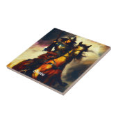 Schöne Valkyrie am Horseback Fliese (Seite)