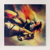 Schöne Valkyrie am Horseback Puzzle (Horizontal)