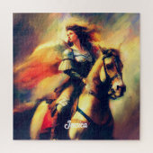 Schöne Valkyrie am Horseback Puzzle (Vertikal)