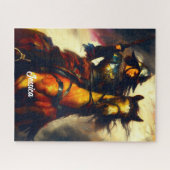 Schöne Valkyrie am Horseback Puzzle (Horizontal)