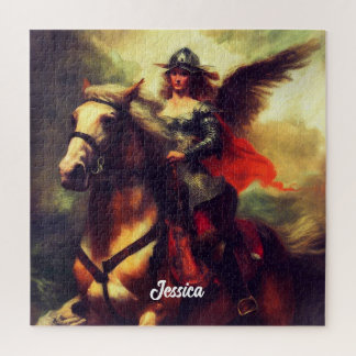 Schöne Valkyrie am Horseback Puzzle