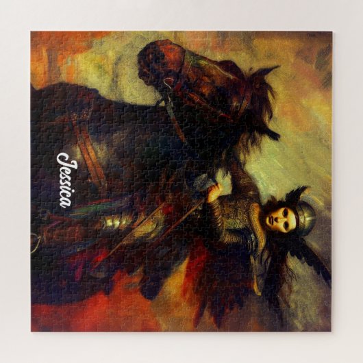 Schöne Valkyrie am Horseback Puzzle (Horizontal)