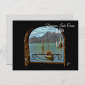 Schöne Varenna Italien Bootfotografie Postkarte (Vorne/Hinten)