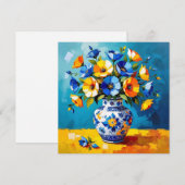 Schöne Vase der Blume Leere (Vorne/Hinten)