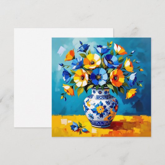 Schöne Vase der Blume Leere (Vorne/Hinten)