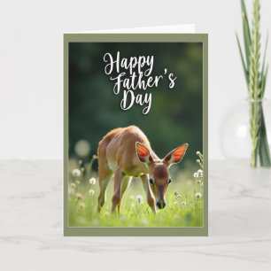 Schöne Vatertagskarte für Rehe Karte