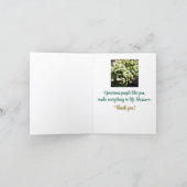 Schöne Vegetation Danke Karte. Karte (Innenseite)
