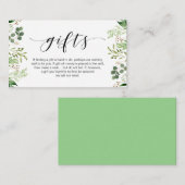 Schöne Vegetation, Schwarzer Schriftart, Ein Hinwe Begleitkarte (Vorne/Hinten)