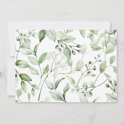 Schöne Vegetation und der Segen der Mutter. Einladung (Rückseite)