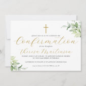 Schöne Vegetation und Kreuzbestätigung Einladung (Vorderseite)