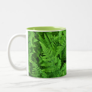 Schöne Vegetation Zweifarbige Tasse