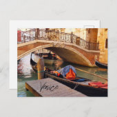 Schöne Venedig - Italien Kanal Postkarte (Vorne/Hinten)