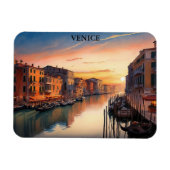 Schöne Venedig Italien Sonnenuntergang Aussicht Magnet (Horizontal)