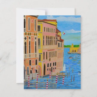 Schöne venezianische Einladungskarte   Einladung