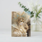 Schöne venezianische Karnevalsmaske Postkarte (Stehend Vorderseite)