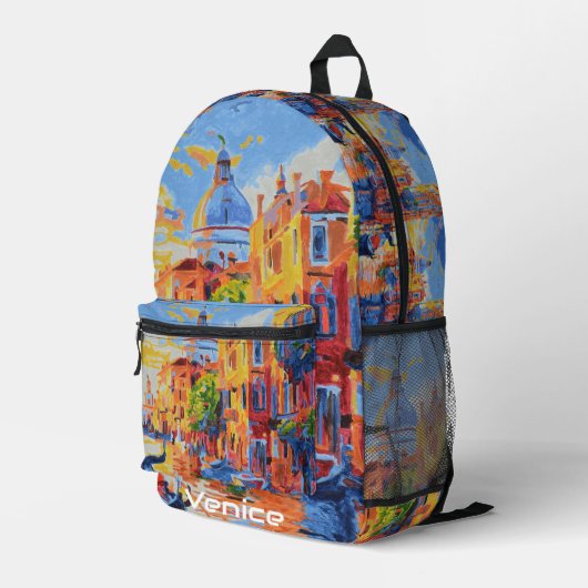 Schöne Venice-Rucksack Bedruckter Rucksack (Rückseitige Ecke Rechts)