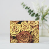 Schöne, verblichene Rose Vintage Blumenstrauß Postkarte (Stehend Vorderseite)