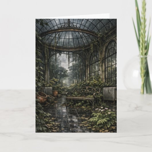 Schöne Verfall Orangerie Gewächshaus Karte (Vorderseite)
