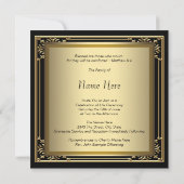 Schöne verglaste Schaufensterpuppen Einladung (Rückseite)