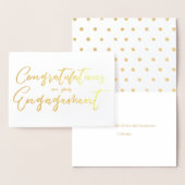 Schöne Verlobung Glückwunsch Folienkarte (Anzeige)