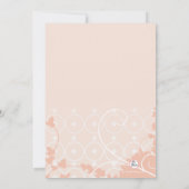 Schöne vertikale Einladung am Tag (Rückseite)