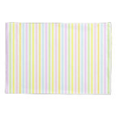 Schöne vertikale Streifen in Pastellfarben Kissenbezug (Rückseite)