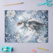 Schöne verzauberte Light Blue Christmas Fairy Seidenpapier (Basteln)