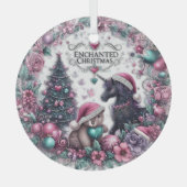 Schöne verzauberte Weihnachtsschmuck (Vorderseite)