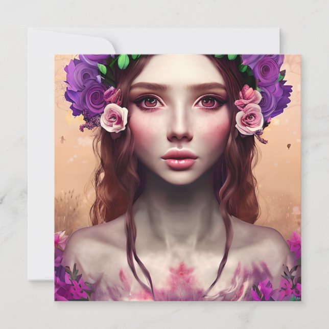 Schöne Verzauberung Fantasy AI Art (Vorderseite)