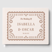 Schöne Verzierte Papel Picado Zauberhafte, neutral Gästebuch (Vorderseite)