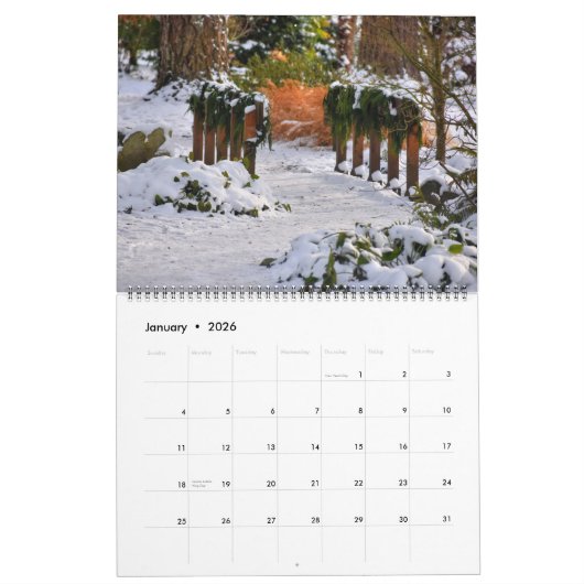 Schöne Vibes Gardens Kalender (Jan 2026)