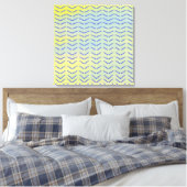 schöne, vielfarbige Designkunst Leinwanddruck (Insitu (Schlafzimmer))