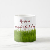 Schöne Vier-Leaf-Klee in Vivid Green Kaffeetasse (Mittel)