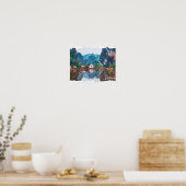 Schöne Vietnam Asien Landschaft Reise Poster (Küche)