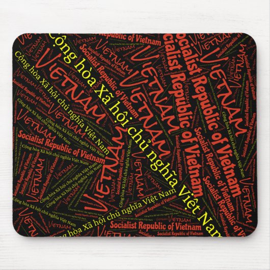 Schöne Vietnam Flag Farben Patriotic Mousepad (Vorne)