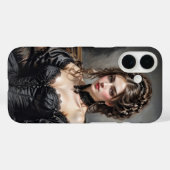 Schöne, viktorianisch gekleidete Mädchenabdeckung Case-Mate iPhone Hülle (Rückseite (Horizontal))