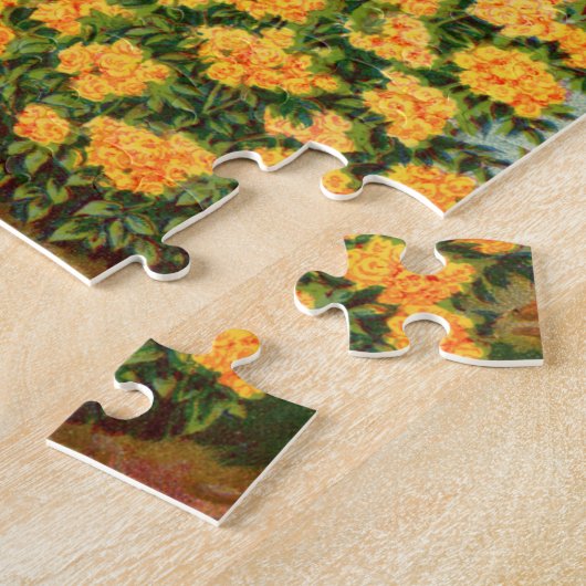 Schöne Viktorianische Blumenfutterverpackung ROSE Puzzle (Seite)