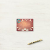 Schöne Viktorianische Bow-Krawatte mit Monogramm Post-it Klebezettel (Auf Schreibtisch)