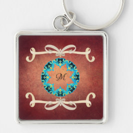 Schöne Viktorianische Bow-Krawatte mit Monogramm Schlüsselanhänger