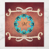 Schöne Viktorianische Bow-Krawatte mit Monogramm Weinetikett (Einzelnes Label)