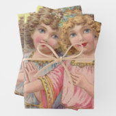 Schöne Viktorianische Era Angels mit Flügen Geschenkpapier Set (Beispiel)