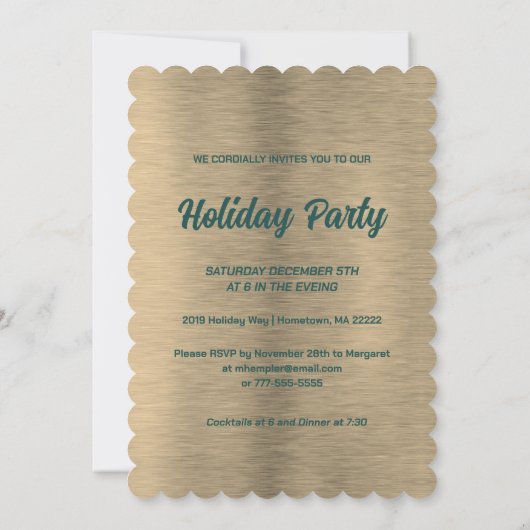 Schöne Viktorianische Feier Einladung (Rückseite)