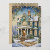 Schöne Viktorianische Feier Einladung (Vorne/Hinten)