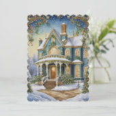 Schöne Viktorianische Feier Einladung (Stehend Vorderseite)