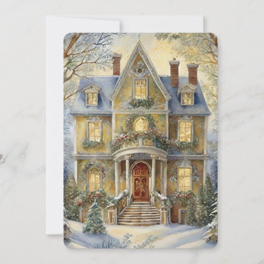 Schöne Viktorianische Feier Einladung (Vorderseite)