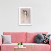 Schöne Viktorianische Frau in Hut Leinwanddruck (Insitu (Wohnzimmer))