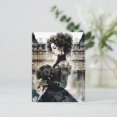 Schöne Viktorianische Frau Postkarte (Stehend Vorderseite)